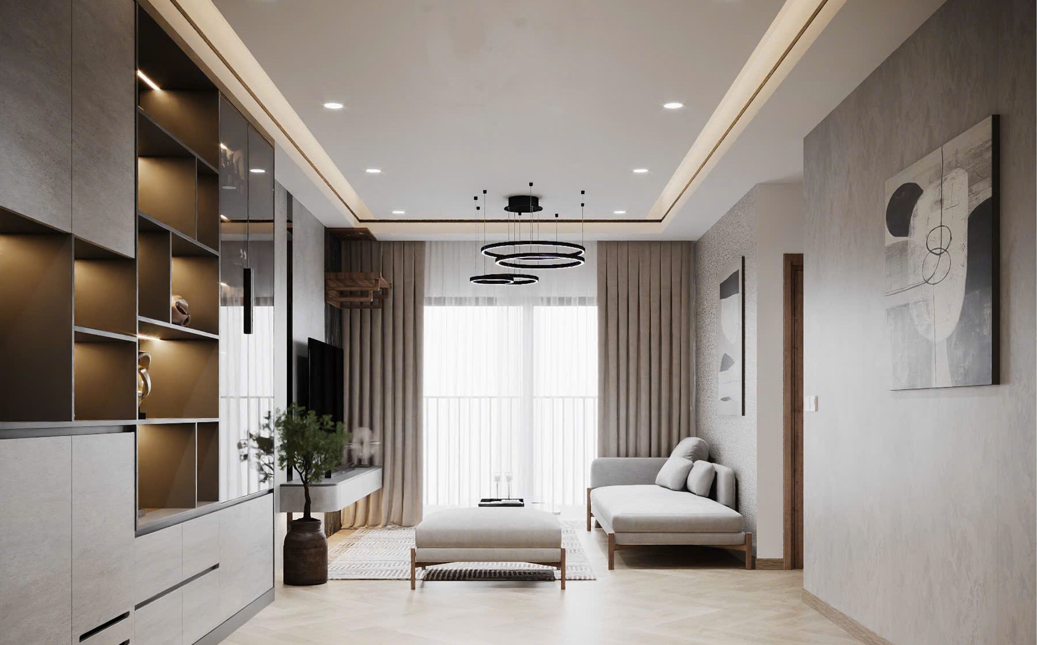 Bán căn hộ 2PN+ diện tích 68.67m2 Đông Bắc ban công View đô thị Meyhome Rivera Hanoi Hoàng Mai