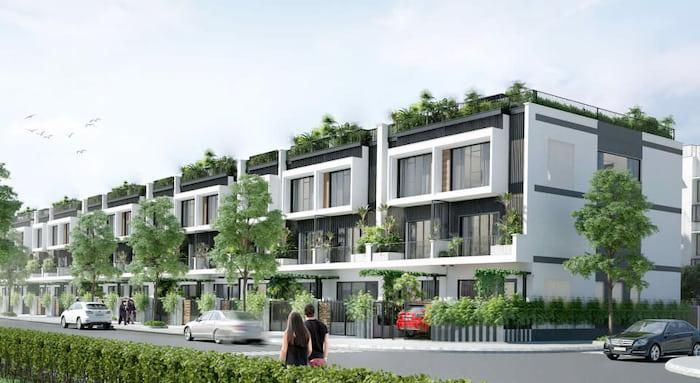 Bán biệt thự song lập Tây Nam xây thô bên trong 3 tầng 1 tum gần đường dạo bộ Sun Group Bắc Ninh