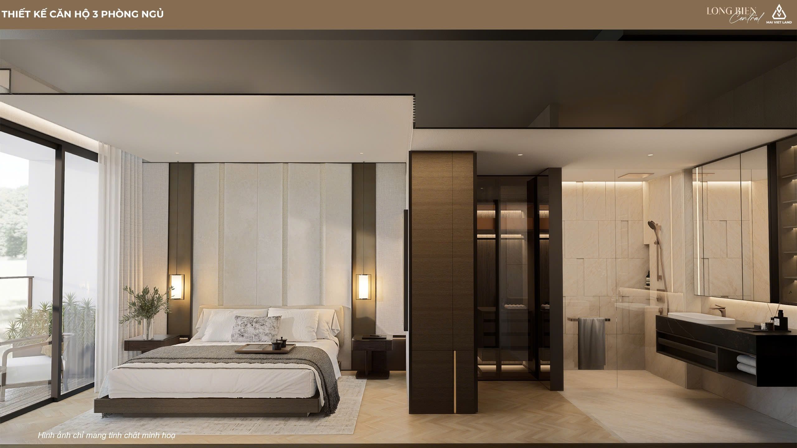 Cho thuê căn hộ 2PN The InterOne Bắc Giang 75m² hướng Tây Bắc – Căn góc 2 mặt thoáng, view đẹp