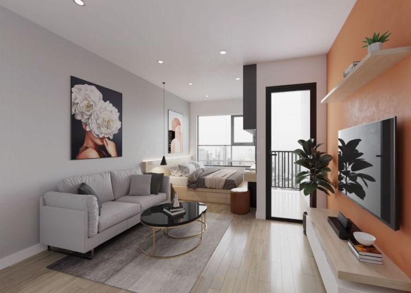 Bán căn hộ 2 ngủ ban công hướng Đông tầng cao view hồ điều hòa Alluvia City Hưng Yên bàn giao CĐT