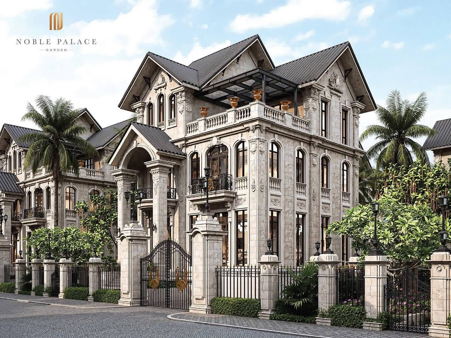 Bán nhà liền kề Noble Rivera Phúc Thọ hướng Đông Bắc - DT: 300m2 Tân Cổ Điển hoàn thiện ngoài
