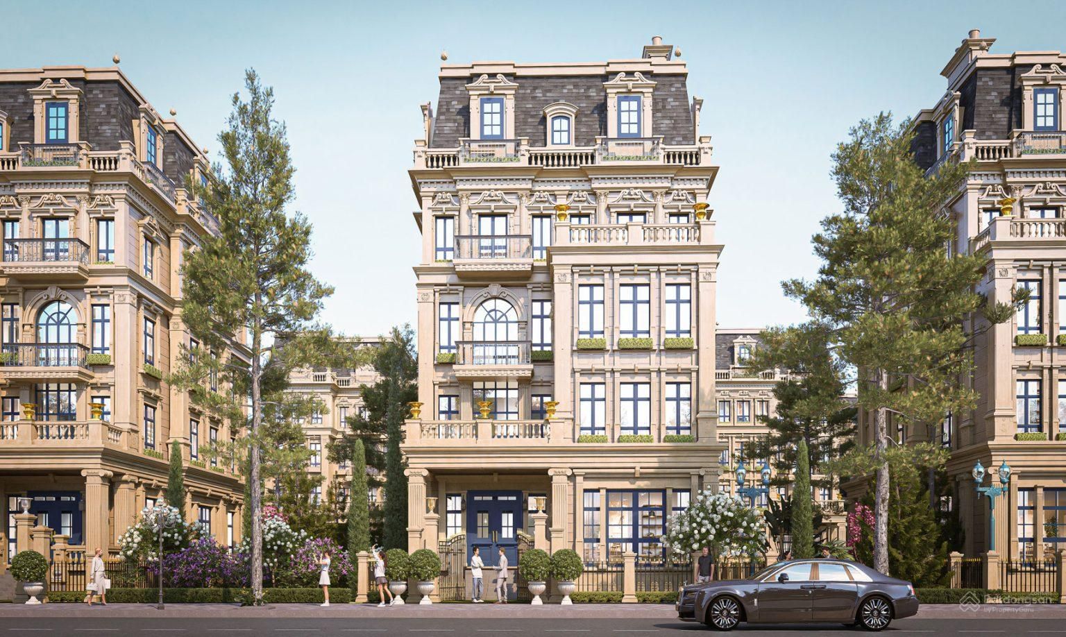 Bán căn góc biệt thự Noble Palace Hạ Long gần hồ bơi hướng Tây bàn giao mặt ngoài Tân Cổ Điển
