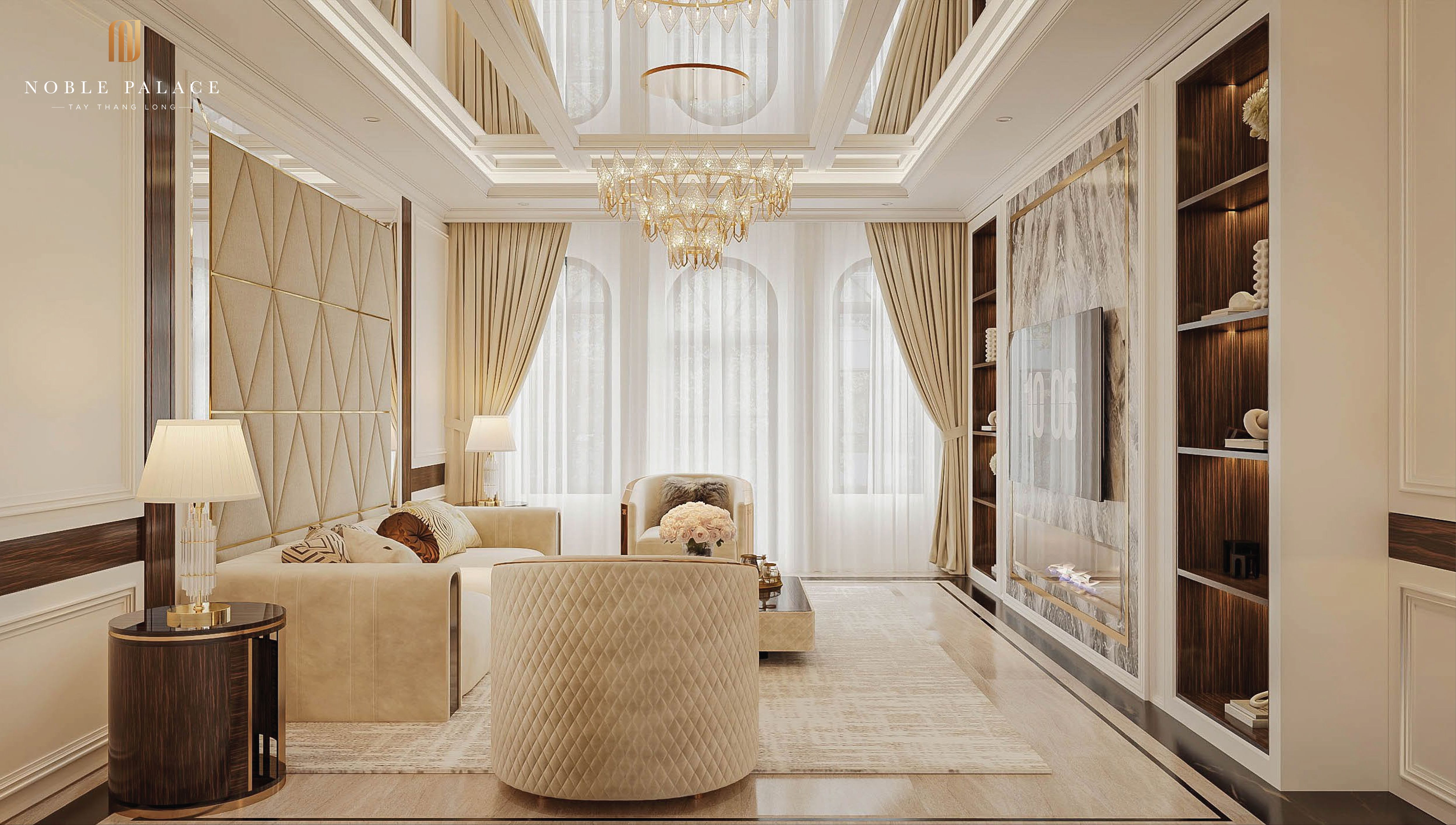 Bán shophouse Elegant Đông Tứ Trạch DT 156m2/4 tầng VT đẹp kinh doanh Noble Palace Tây Thăng Long