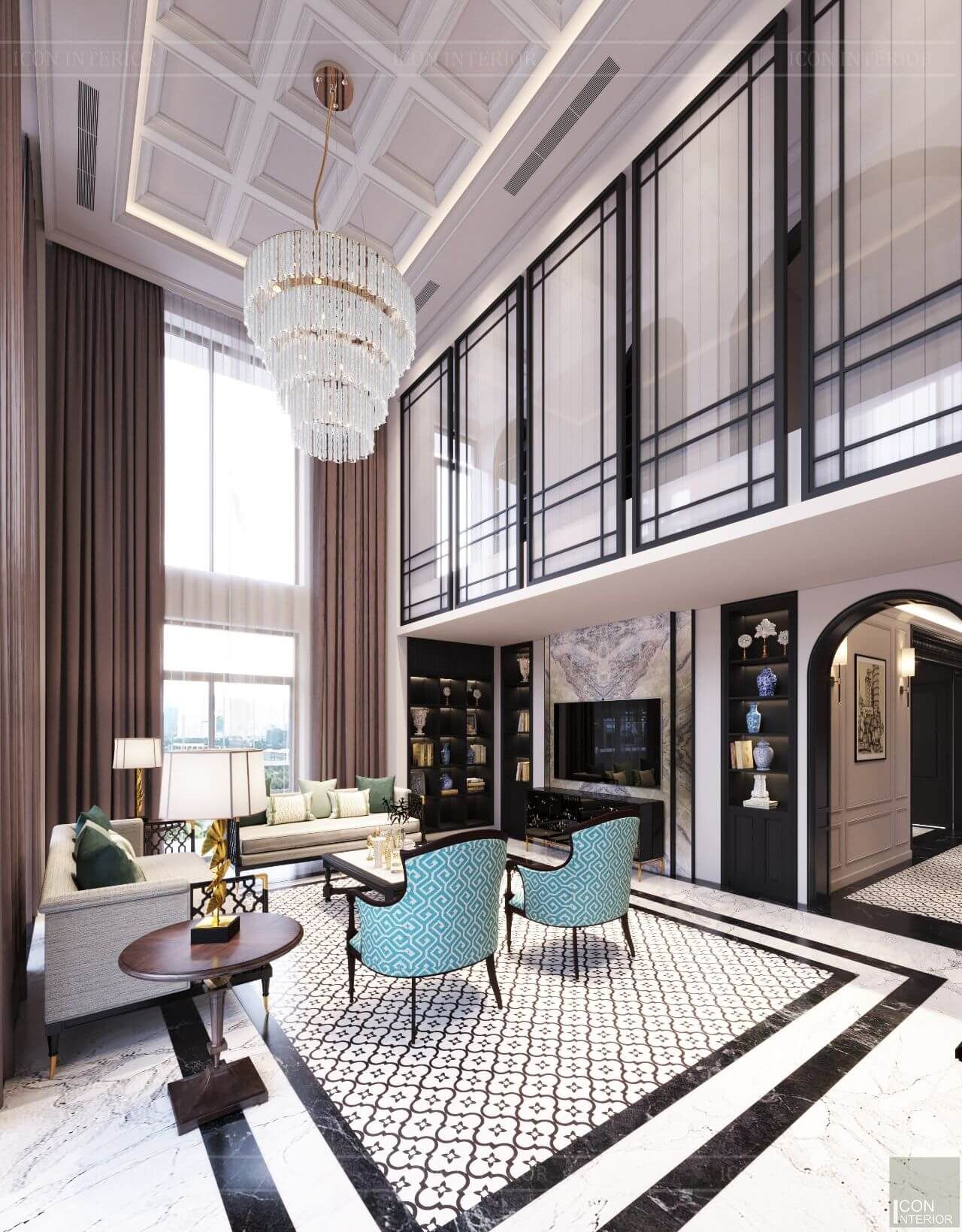 Căn hộ Duplex The Cityon Imperia Ocean City Hưng Yên hướng Đông Bắc 136,8m2 view công viên xanh