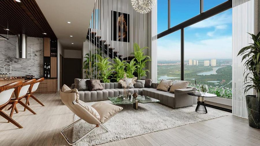 Cho thuê căn hộ Penthouse Long Biên Central hướng Tây Bắc – View toàn cảnh nội đô Hà Nội