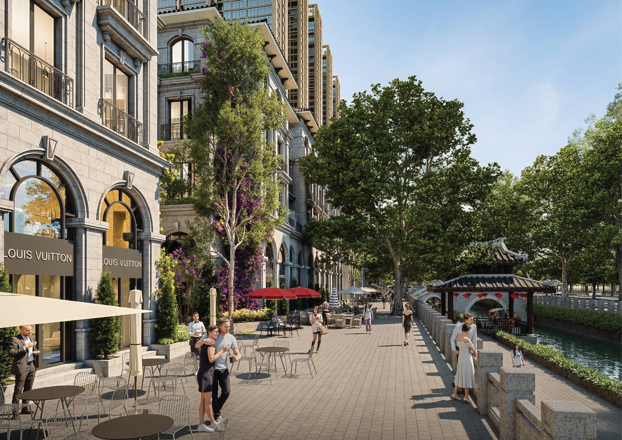 Cho thuê ngay nhà liền kề dự án Sunshine Legend City hướng Tây Bắc – Gara ô tô, gần trường học