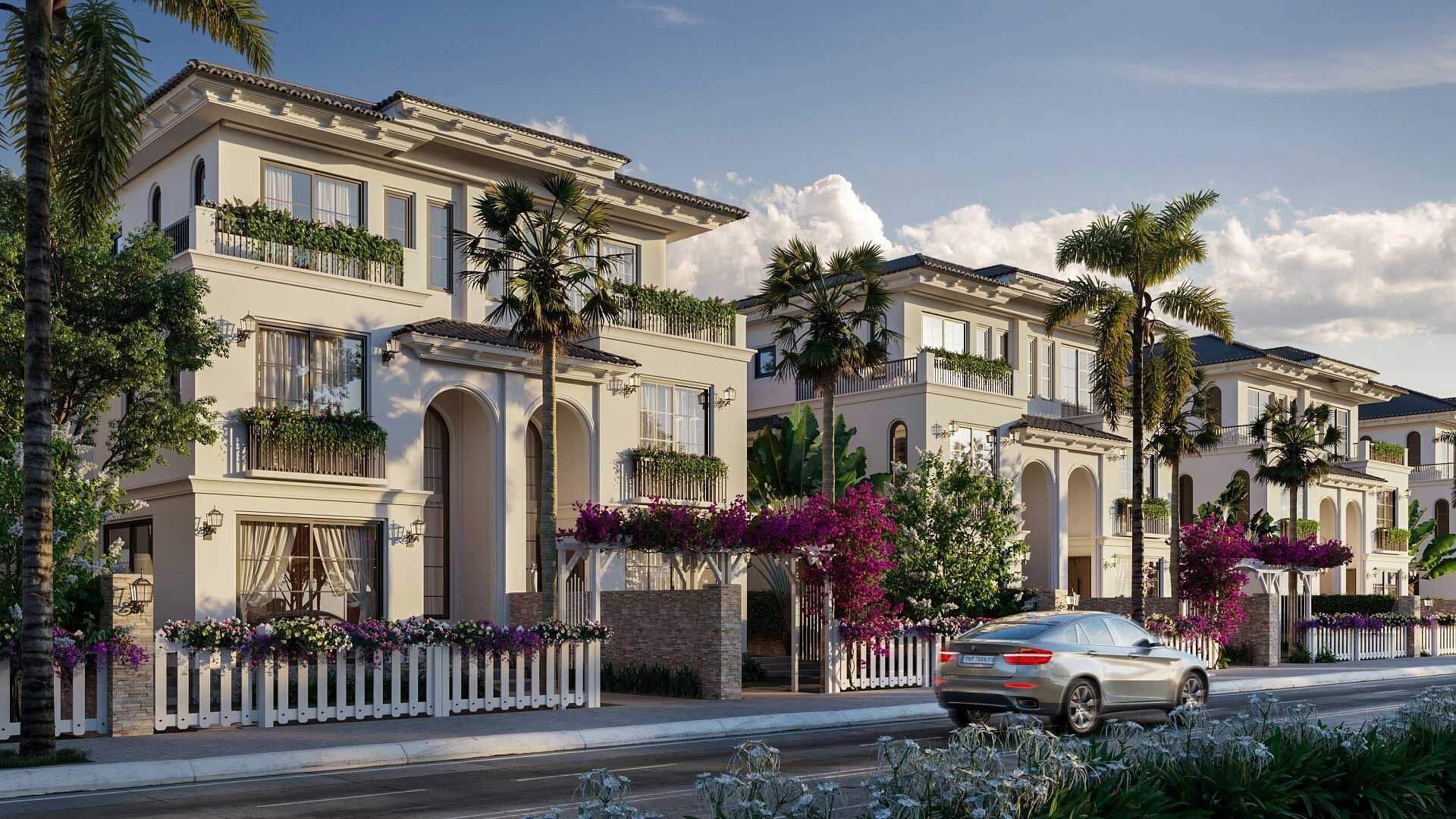 Mua biệt thự đơn lập hướng Tây Bắc xây thô bên trong, mặt tiền 6m DT: 192m2 Hanoi Oriental Gia Lâm