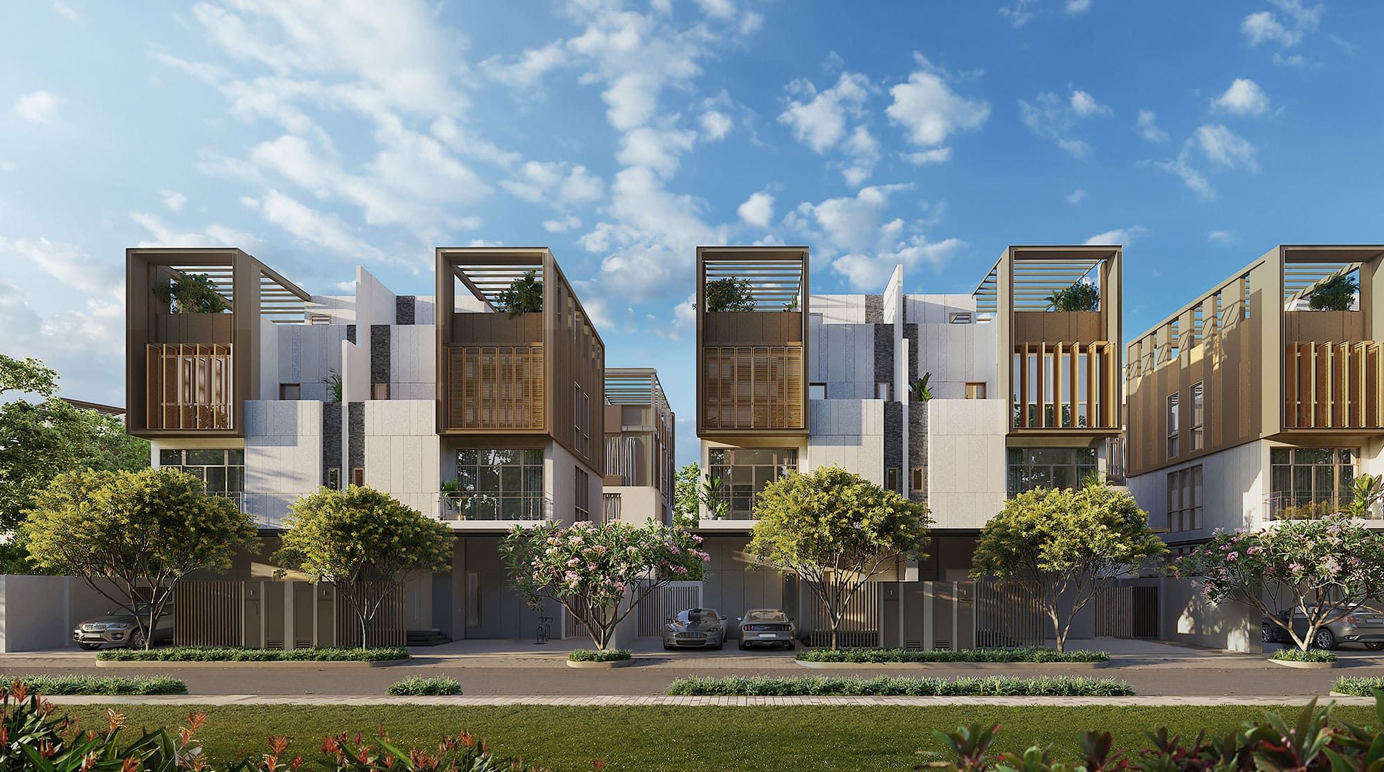 Cần bán shophouse hướng Nam diện tích 90m2 x 4 tầng MT 6m bàn giao bên ngoài The Fullton Ocean Park