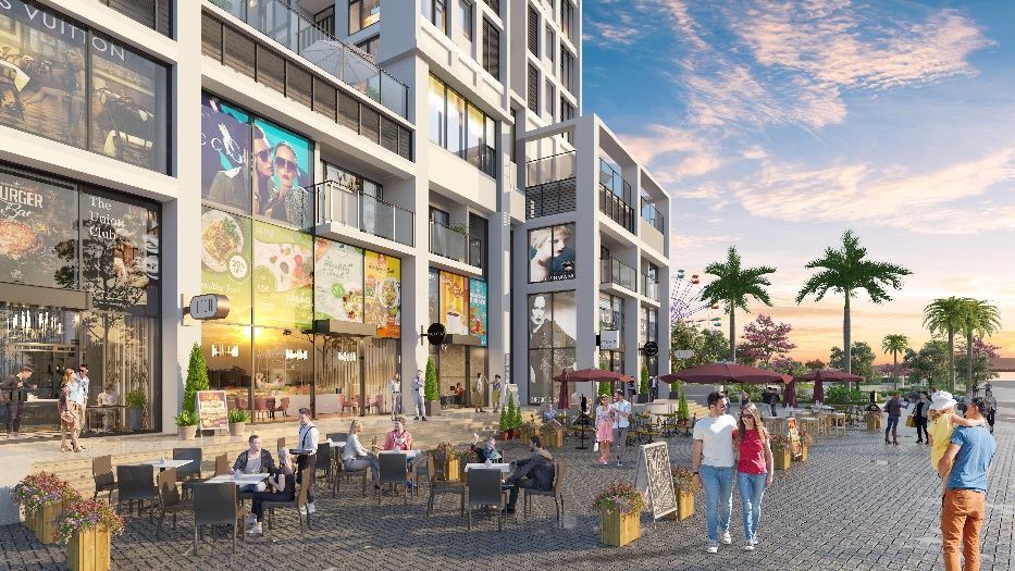 Bán shophouse chân đế hướng Đông mặt kính LowE kinh doanh tốt Vinhomes King Park Bắc Ninh