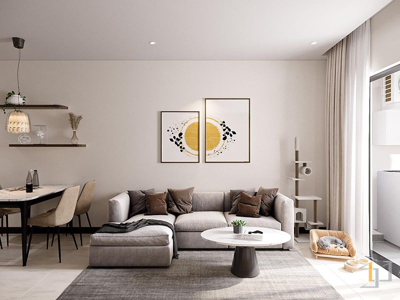 Cho thuê chung cư 2 ngủ tầng trung đầy đủ nội thất DT: 58.2m2 view công viên Lumiere Essence Peak