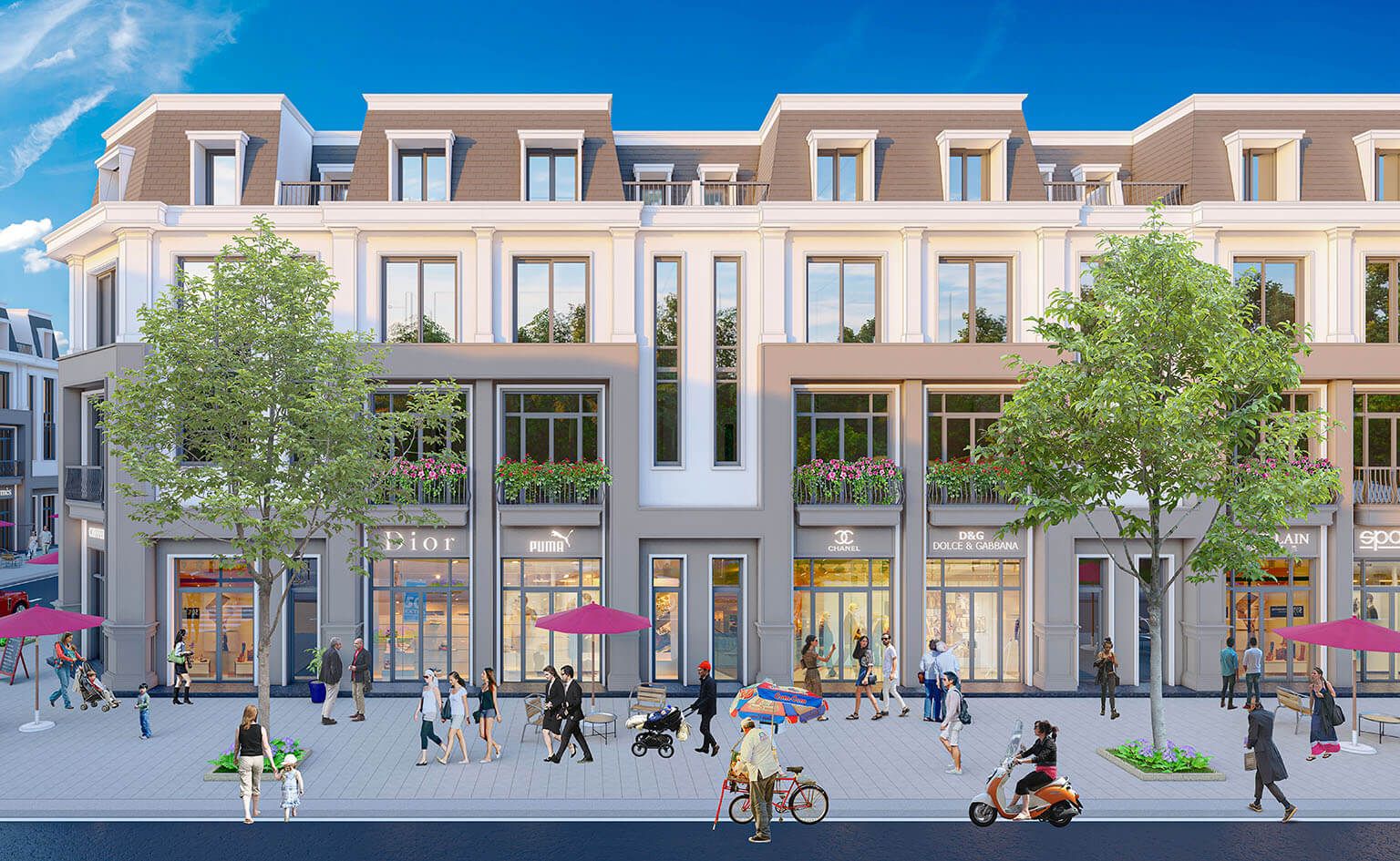 Cho thuê shophouse xây 3 tầng mặt tiền 6m vừa ở, vừa kinh doanh Vinhomes Green City Long An