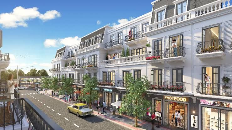 Bán căn góc shophouse Vinhomes King Park Bắc Ninh - Hướng Tây vừa ở vừa kinh doanh 4 tầng