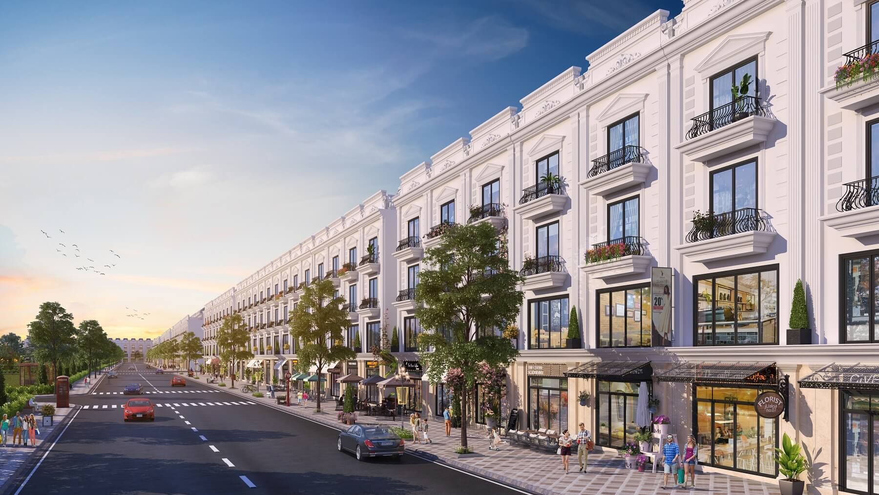 Bán nhà phố shophouse Đông Tứ Trạch vị trí tốt kinh doanh thuận lợi 4 tầng Grand Gateway Park Hill