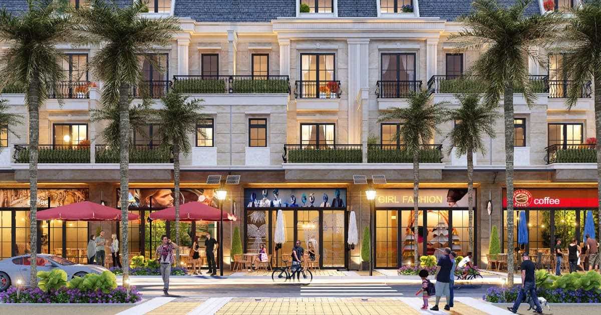Bán căn góc shophouse hướng Tây kinh doanh thuận lợi 4 tầng MT 5m Eldorado Riverside Hữu Lũng