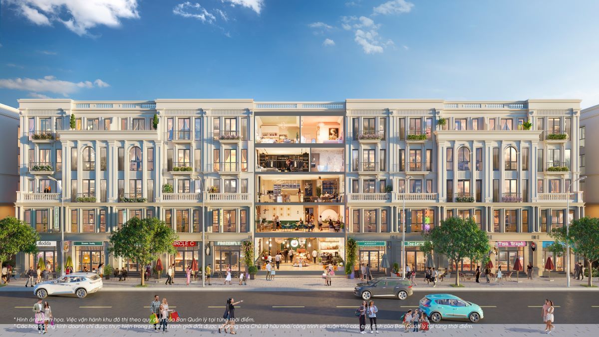 Bán liền kề hướng Tây hoàn thiện mặt ngoài 4 tầng view nội khu Sun Vĩnh Hưng diện tích 70m2