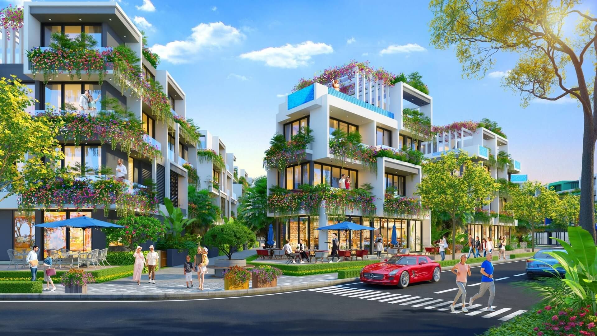 Mua shophouse 2 mặt thoáng Tây Nam vị trí đẹp kinh doanh Flamingo Forest City Đông Anh