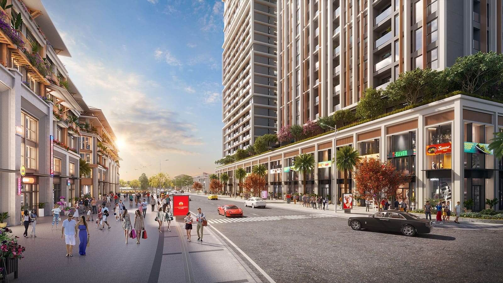 Bán căn góc shophouse Đông Tứ Trạch bàn giao nguyên bản VT đẹp KD Vinhomes King Park Bắc Ninh