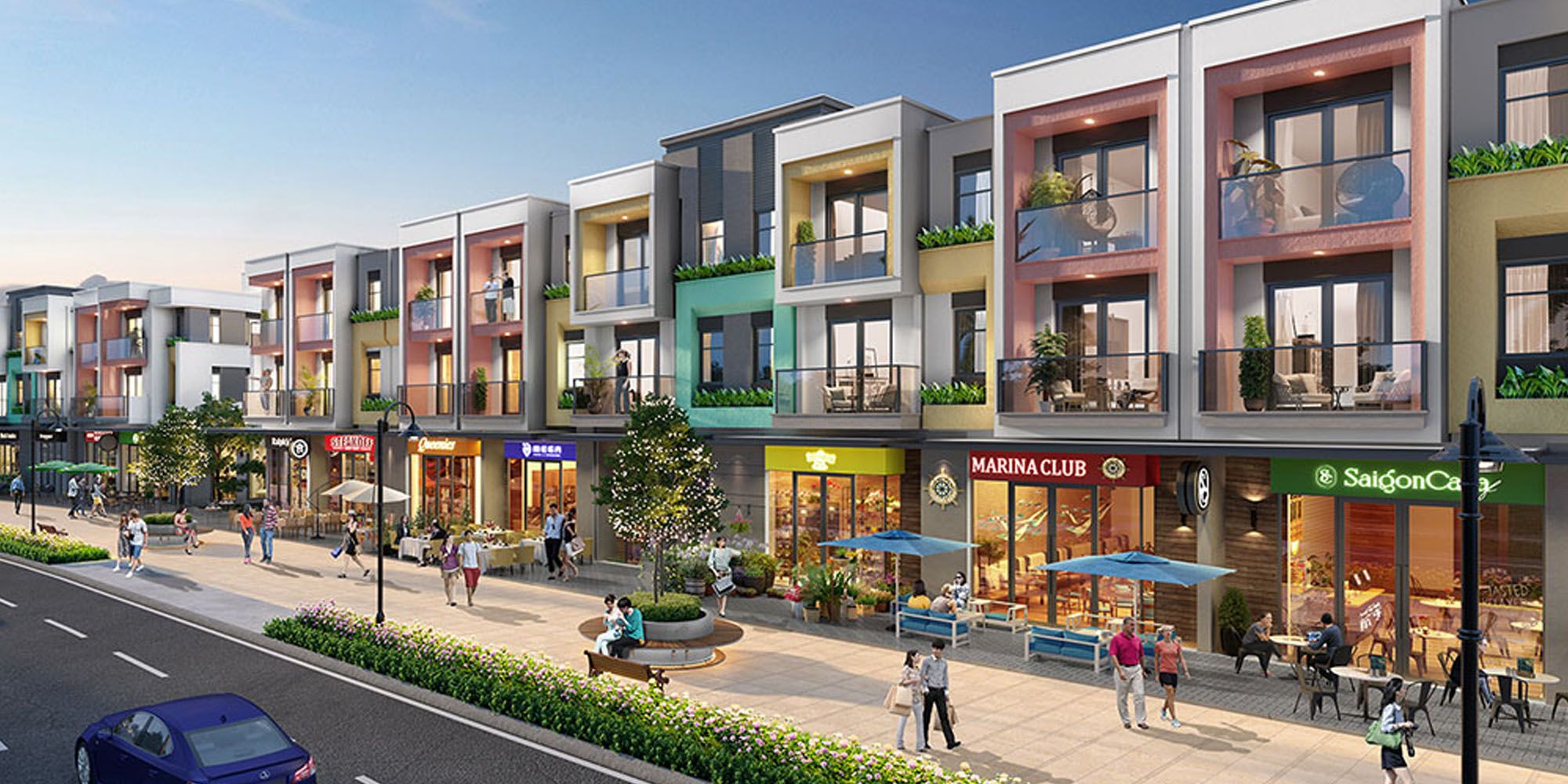 Bán nhà phố shophouse hướng Bắc kế biển kinh doanh thuận lợi MIK Green Paradise Cần Giờ giá VIP