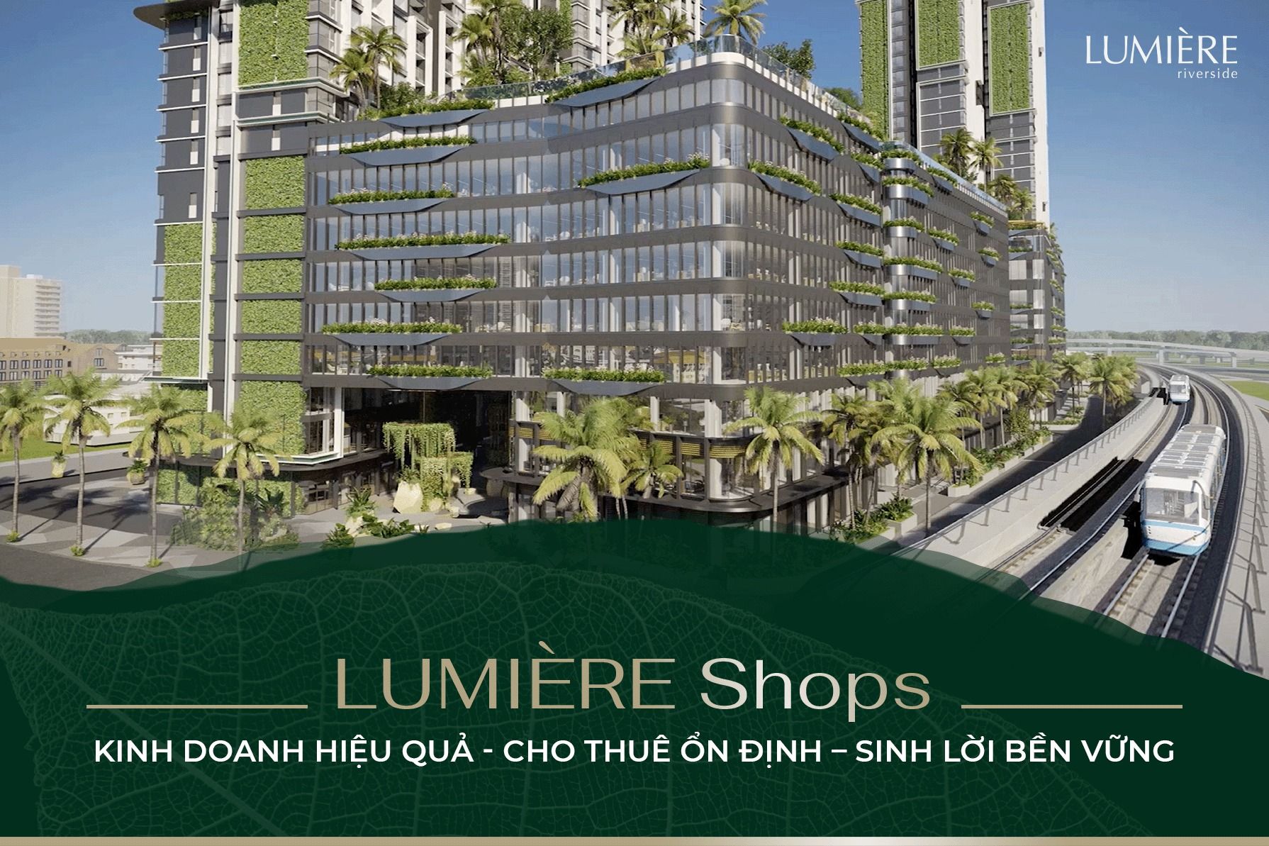 Cho thuê shophouse chân khối đế Lumière Prime Hills – Hướng Đông, Mô hình kinh doanh hoàn hảo