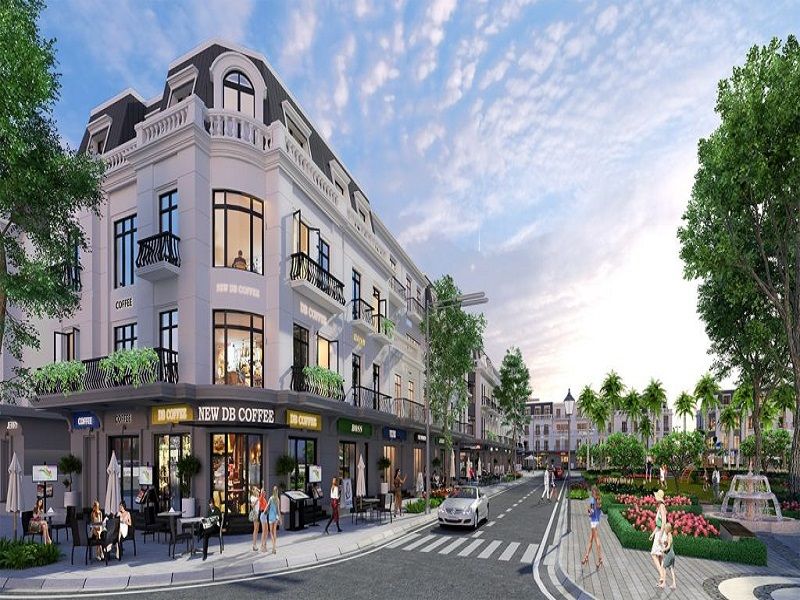 Bán shophouse The Crown Đại Hoàng Sơn Bắc Ninh - Hướng Đông Nam, view thoáng, mặt tiền rộng
