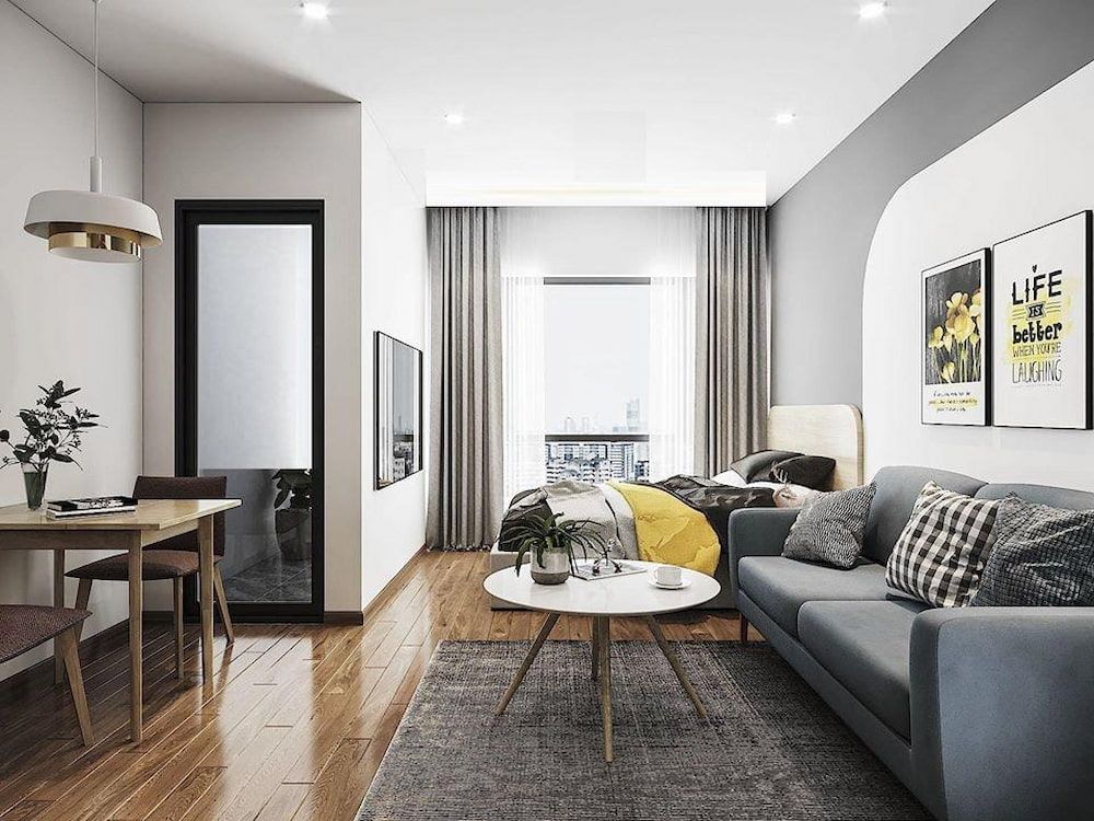 bán căn hộ 1 phòng ngủ tầng thấp hướng Đông diện tích 47.4m2 view nội khu Masteri Rivera Đà Nẵng