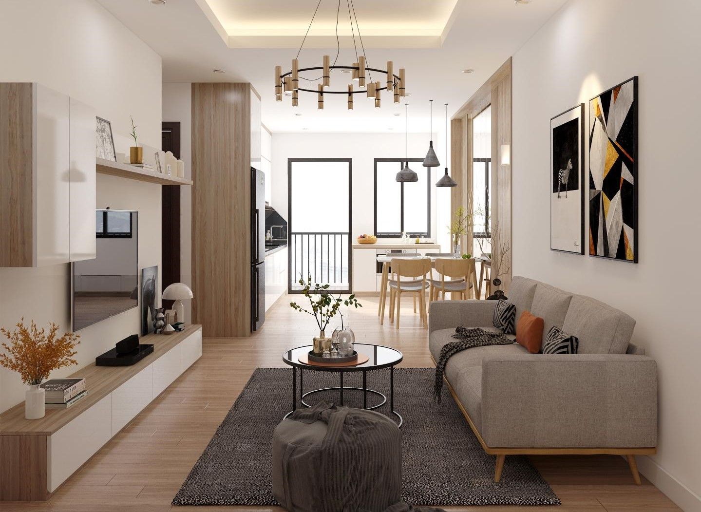 Bán chung cư 3 ngủ ban công Tây Nam cửa sổ LowE view thành phố Sun Grand City Cầu Giấy giá tốt