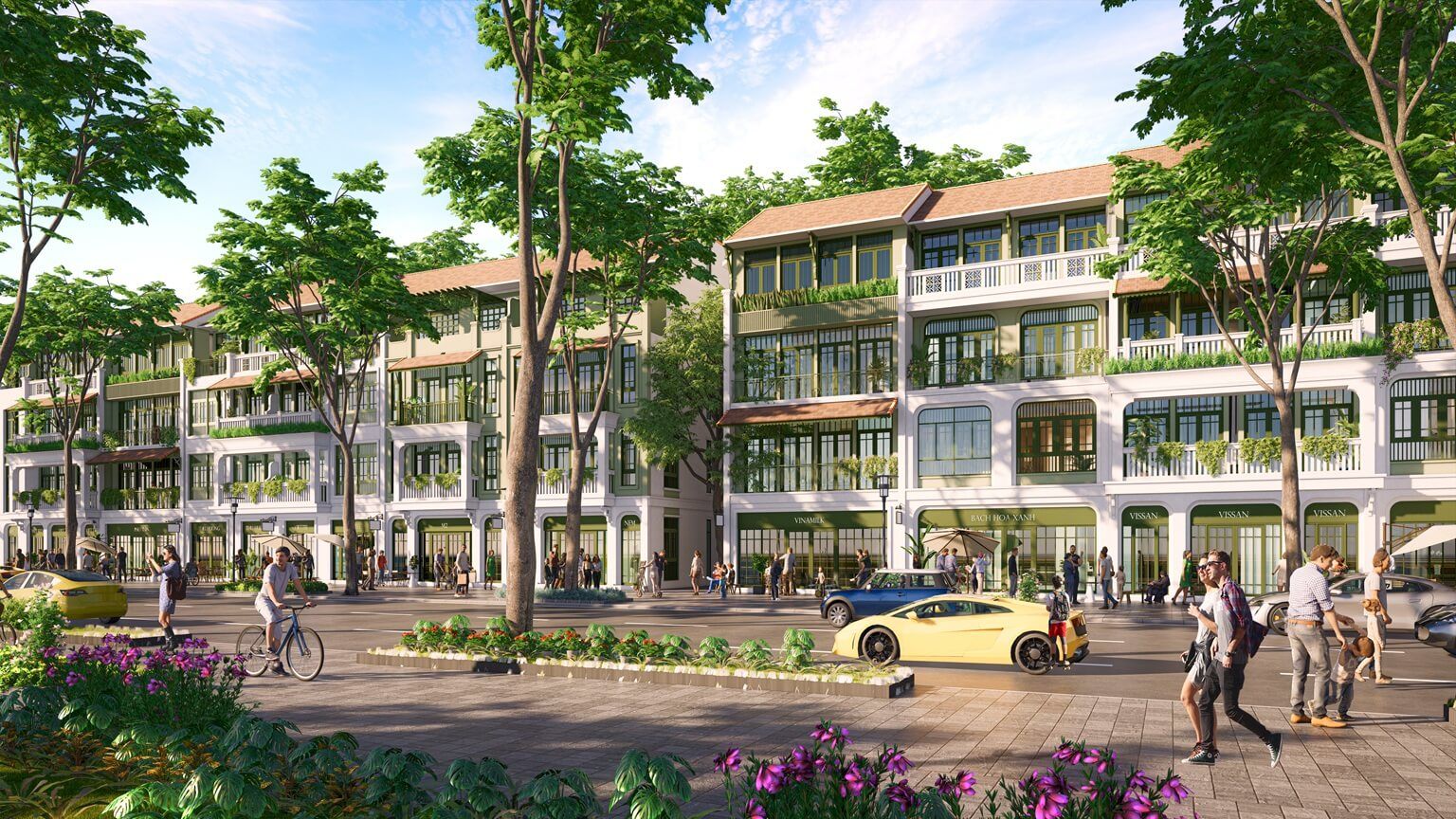 Cho thuê nhà liền kề tại dự án Sunshine Legend City hướng Bắc – Yên tĩnh, phù hợp gia đình trẻ