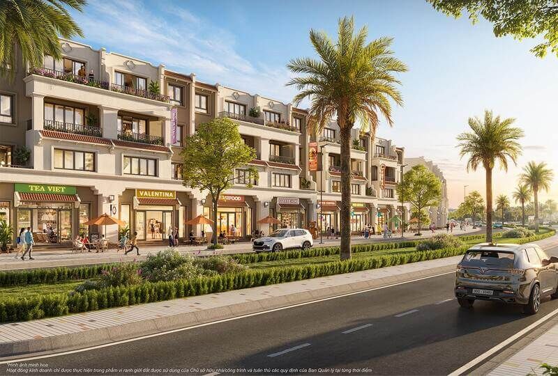 Bán nhà phố shophouse Tây Bắc vị trí đẹp kinh doanh mặt tiền 7m The Fullton CapitaLand Ocean Park 3