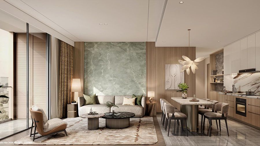Bán chung cư 3 ngủ 2WC Tòa L2 The BLOOM Lumiere Hanoi Seasons Garden view nội khu Tây Bắc