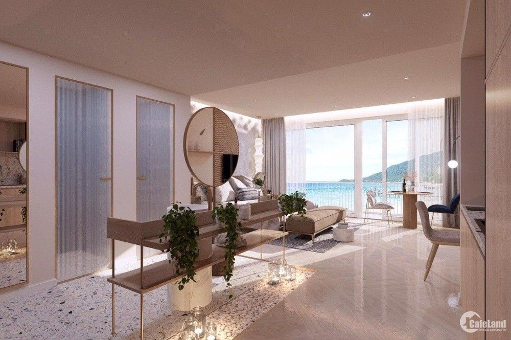 Bán chung cư 1PN/1WC tầng cao Đông Nam hoàn thiện cao cấp view hướng núi The Sunset Phú Quốc