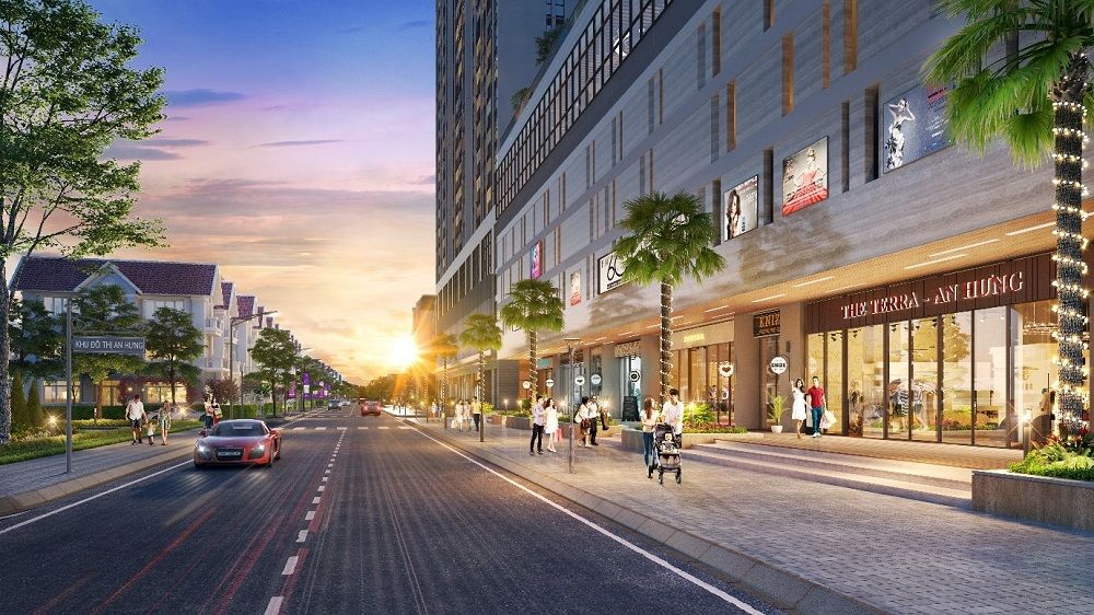 Thuê căn góc shophouse chân đế kinh doanh thuận lợi mặt tiền 7m Sun Grand City Cầu Giấy giá tốt