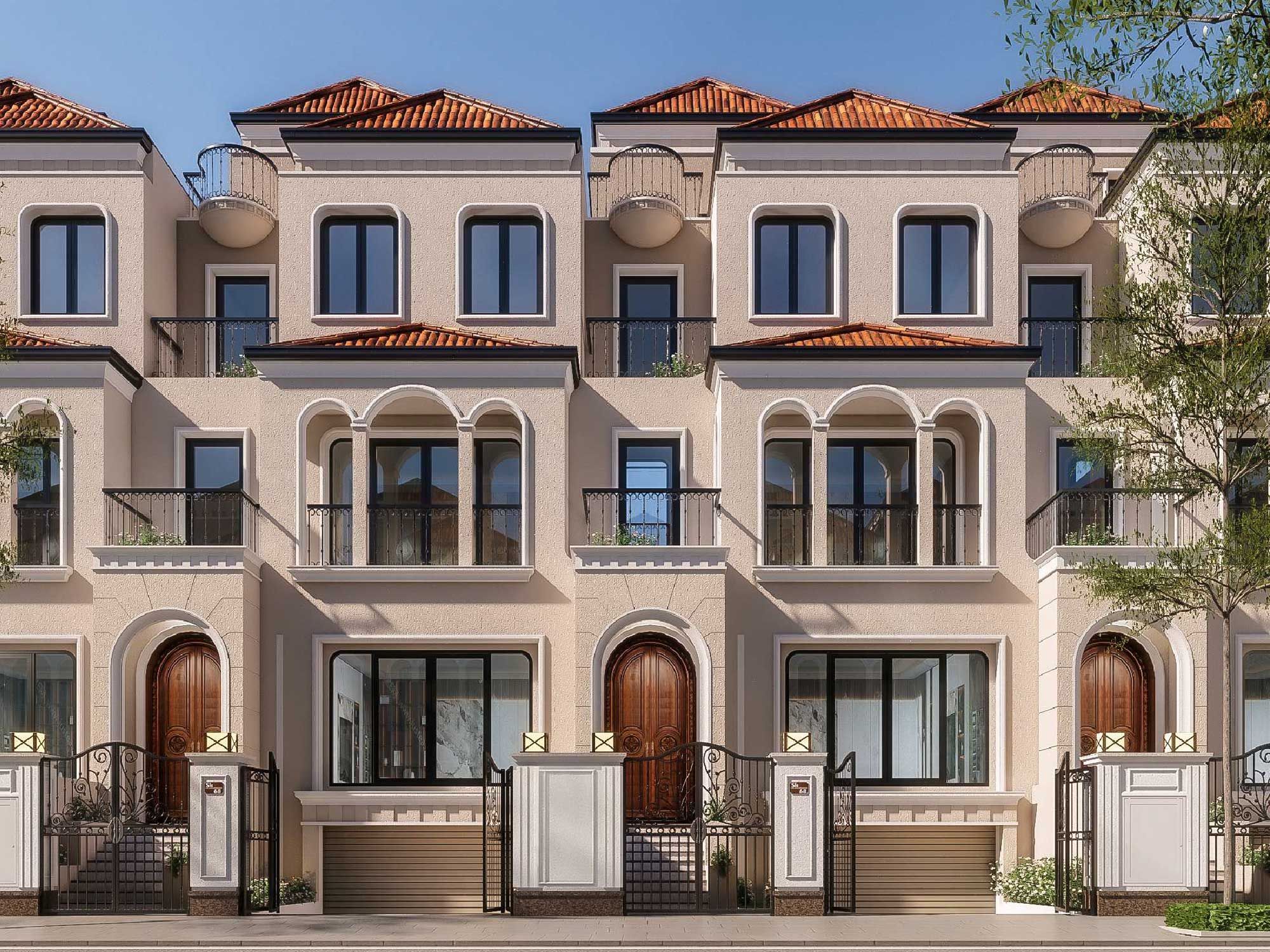 Cần thuê căn góc liền kề - DT: 235m2 x 3 tầng 1 tum có hầm xây thô bên trong GIA22 by KITA Ciputra