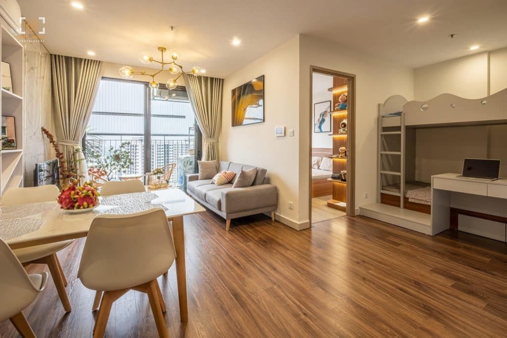 Bán căn 1 ngủ Udic Riverside 2 Vĩnh Tuy ban công thuộc Đông tứ trạch view nội khu