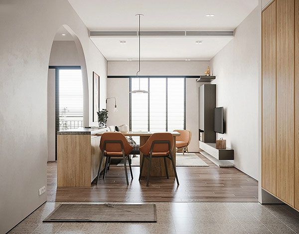 Căn hộ 2pn The Cityon Imperia Ocean City Hưng Yên 60,7m2 hướng Đông Nam 1wc tầm nhìn sân rộng