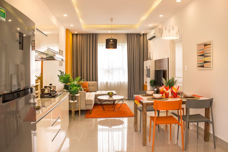 Sở hữu căn hộ 2pn The Cityon Imperia Ocean City Hưng Yên 57,5m2 hướng Nam 1wc tầm nhìn bể bơi