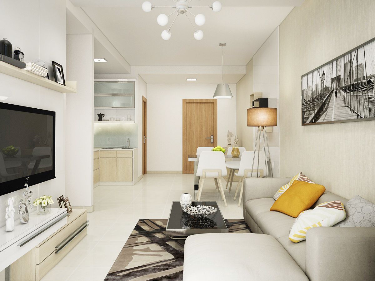 Căn hộ 2pn The Cityon Imperia Ocean City Hưng Yên 59m2 hướng Đông Bắc 1wc view công viên