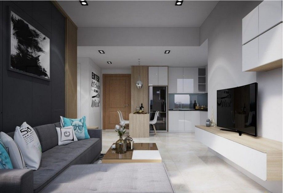 Căn hộ 1 phòng ngủ 36m² The InterOne Bắc Giang hướng Bắc – Mát mẻ quanh năm