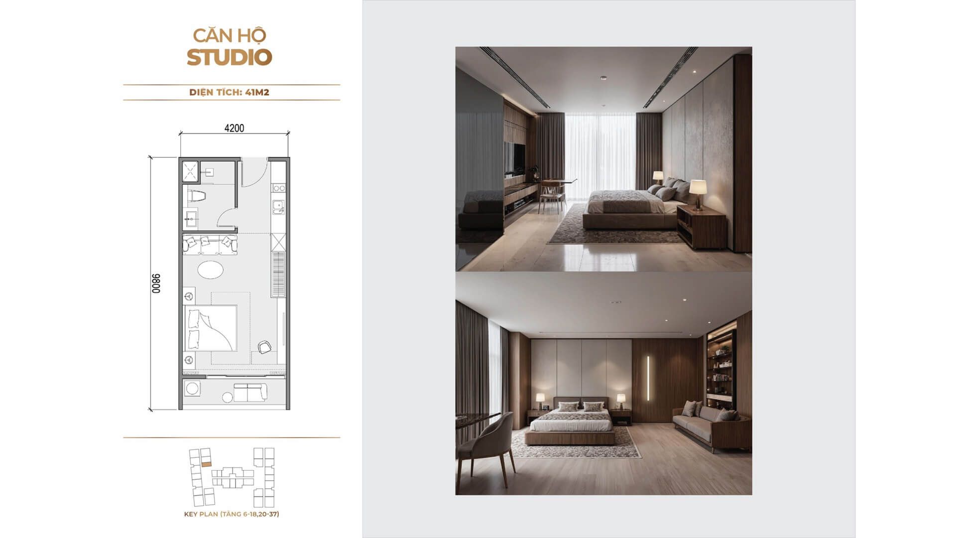 Cho thuê căn hộ Studio Sunshine Legend City hướng Tây Bắc – Không gian tiện nghi, an cư hiện đại