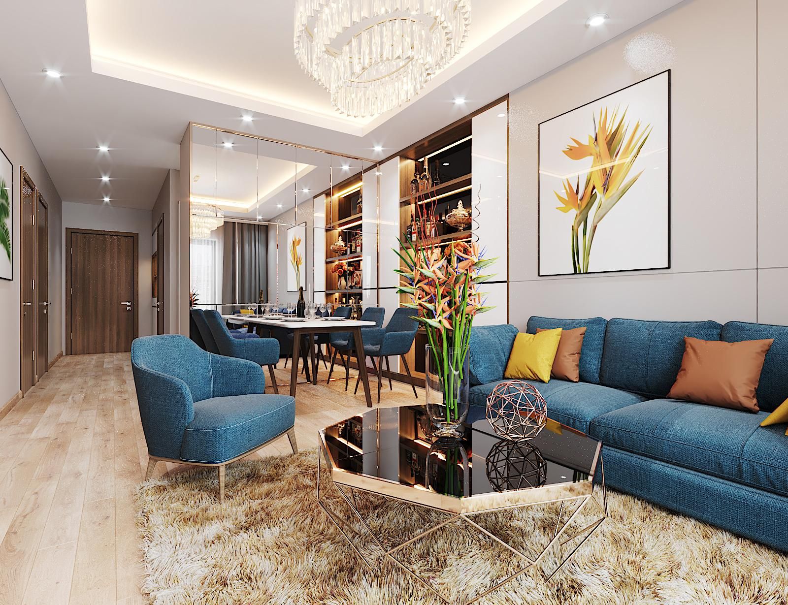 Bán căn hộ 2pn The Cityon Imperia Ocean City Hưng Yên 61,9m2 hướng Tây Bắc 1wc view cầu