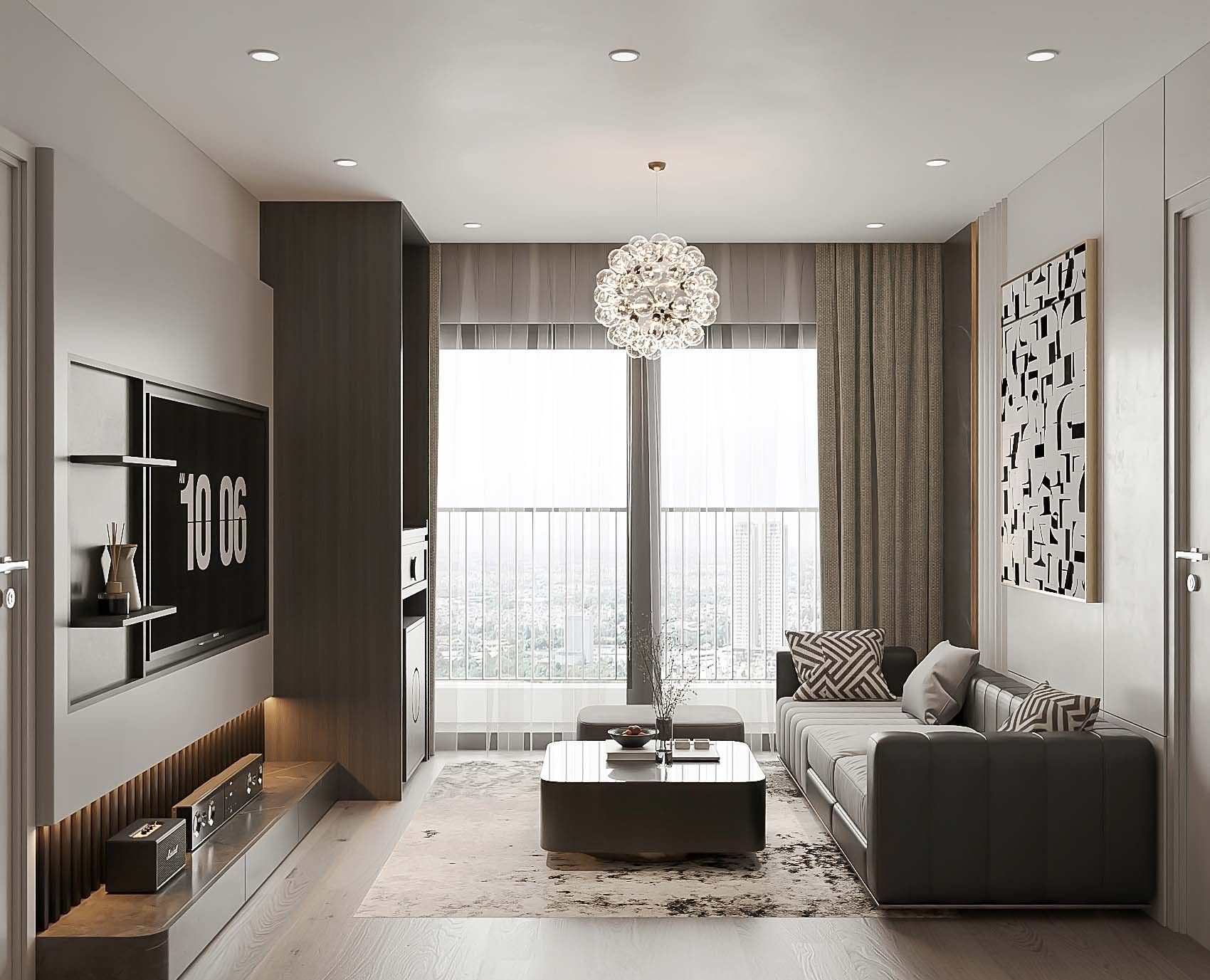 Bán căn góc 3 phòng ngủ tầng trung hướng Đông Bắc - DT: 99.9m2 bàn giao cao cấp Iconia Lakeside