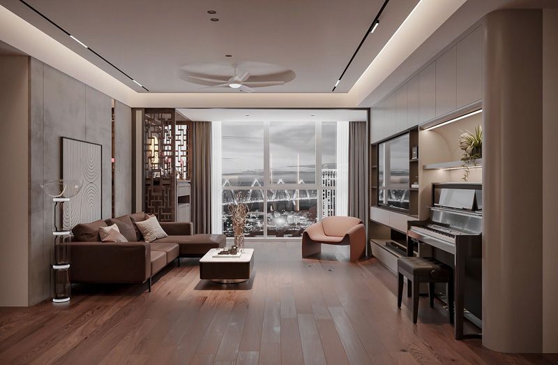Bán căn hộ HH6 The InterOne Bắc Giang hướng Tây Nam – 1PN+ 46m², phù hợp chuyên gia làm việc tại KC
