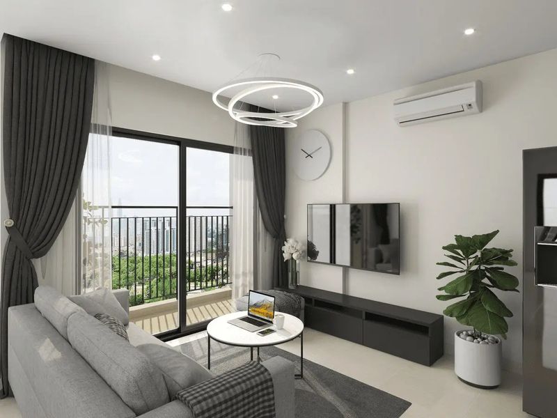 Cho thuê căn hộ 2PN Sun Centro Town – Hướng Bắc, thiết kế hiện đại, tiện ích đầy đủ