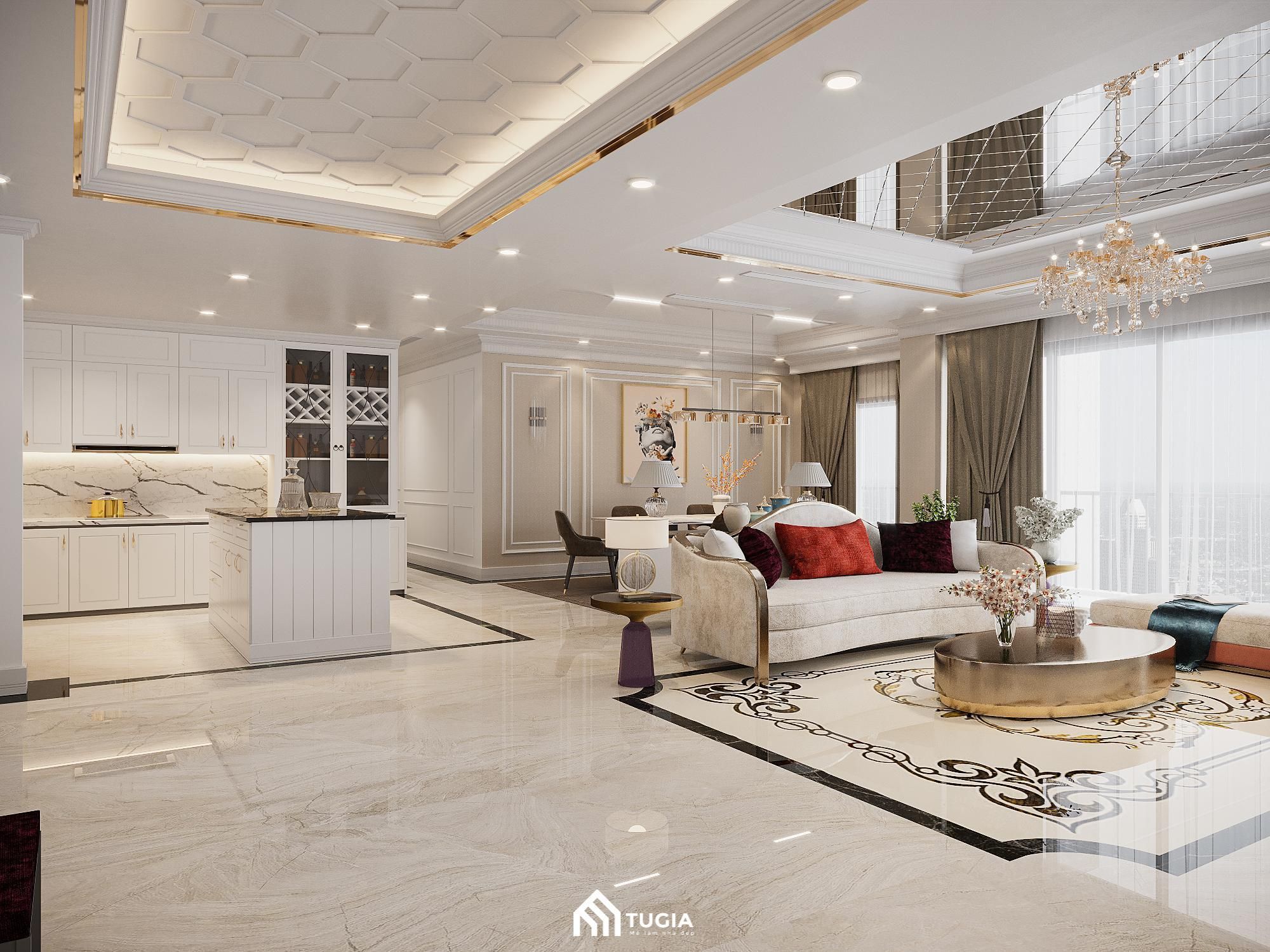 Bán căn góc Duplex 4PN ban công hướng Tây view Panorama - Nội thất cao cấp Tân Hoàng Minh Long Biên
