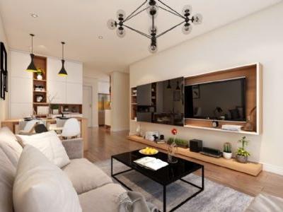 Cần thuê căn góc 3 phòng ngủ full nội thất - DT: 73.89m2 ban công view nội khu Masteri Waterfront