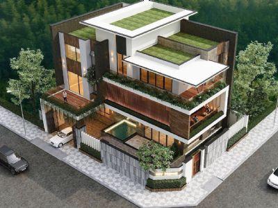 Cho thuê nhà 175m2 x 4 tầng hoàn thiện đẹp tại Hana Garden City