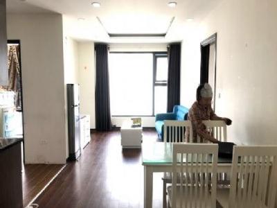 Bán căn hộ 82 m2 gồm 3N 2VS toà A6 tầng cao, chung cư An Bình, full đồ gỗ.
