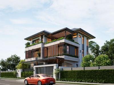 Mua biệt thự đơn lập diện tích 280m2 bể bơi riêng 3 tầng 1 tum Alluvia City Văn Giang giá VIP