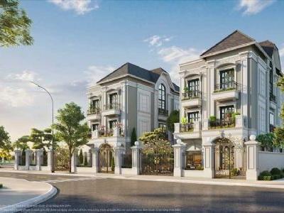 Bán biệt thự song lập Tây Nam mặt tiền 9m sân vườn rộng Mê Linh Vista City xây 3 tầng 1 tum