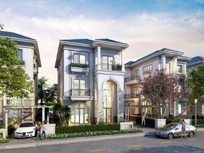 Cần bán biệt thự song lập gần vườn hoa Đông Nam xây thô bên trong 3 tầng 1 tum Mê Linh Vista City