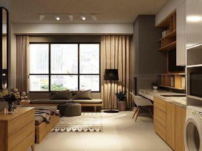 Cho thuê gấp căn hộ chung cư 1 phòng ngủ tòa C Central Residence Gamuda - Đồ cơ bản - 42m2